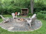 Exclusive access to fire-pit and back yard
